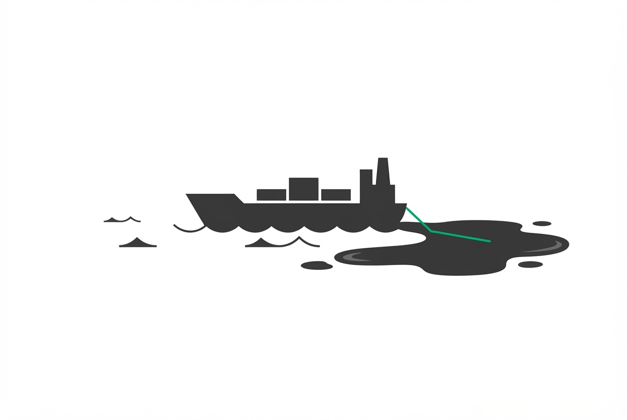 Ships linked to 81% of attributable ocean oil slick area, study finds